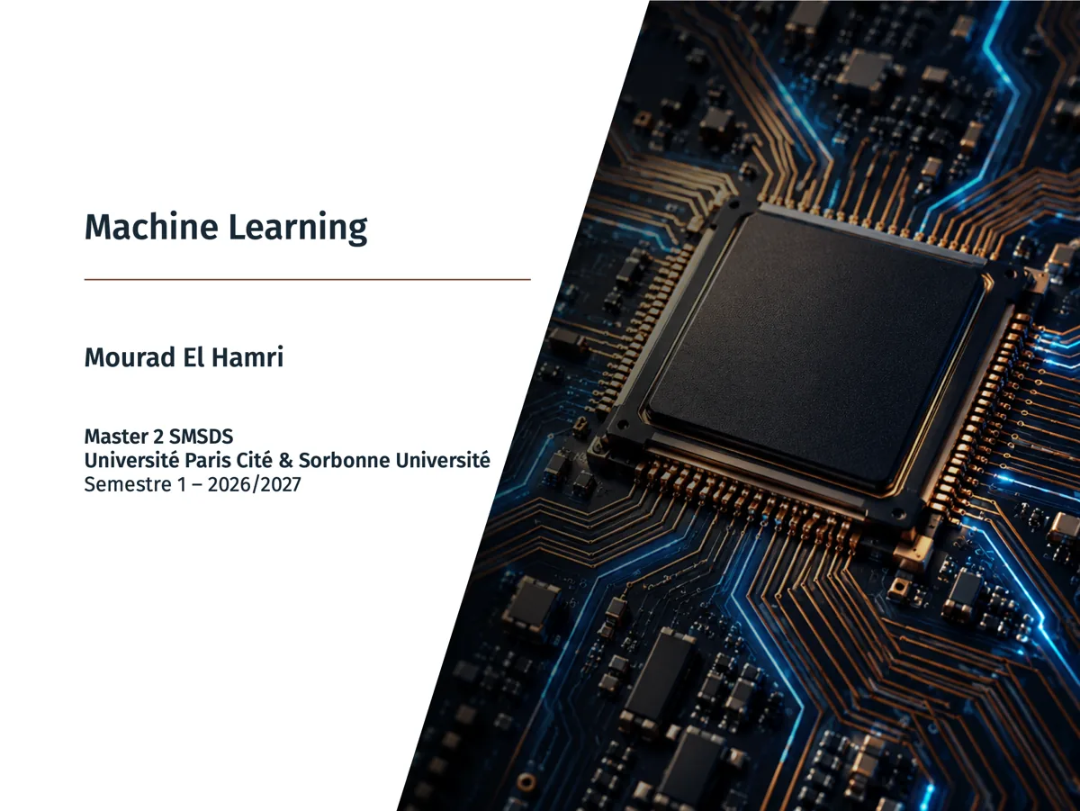Machine Learning, slide 1