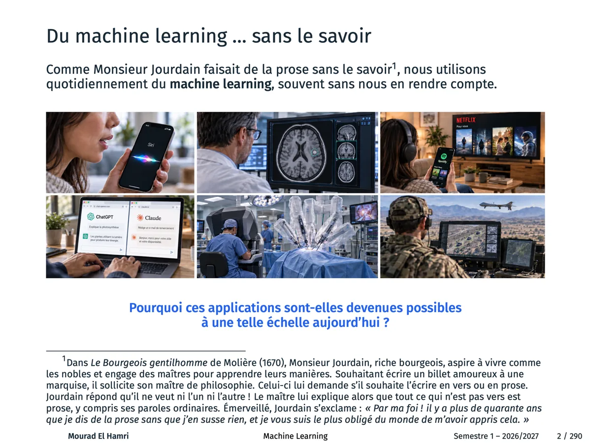 Machine Learning, slide 2